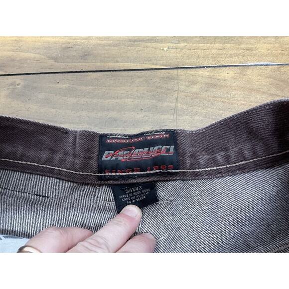 Vintage Davoucci Brown Hip Hop Jnco Style Men’s Jeans Size 34x32 - Picture 5 of 11